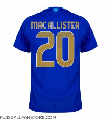Argentinien Alexis Mac Allister #20 Replik Auswärtstrikot Copa America 2024 Kurzarm